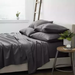 Kirklands Home Bed Sheets|Ultra Soft 6-pc. Queen Sheet Set Gray