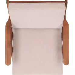 Kirklands Home Outdoor Seating|Upholstered Acacia Wood Outdoor Chair Gray