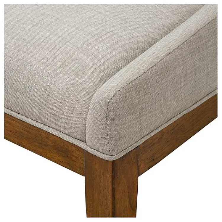 Kirklands Home Dining Chairs|Upholstered Armless Dining Chairs, Set of 2 Gray