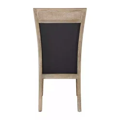 Kirklands Home Dining Chairs|Upholstered Cane Detailing Dining Chair Gray