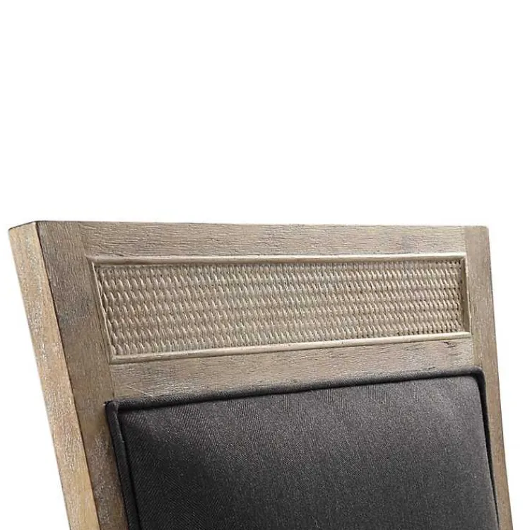 Kirklands Home Dining Chairs|Upholstered Cane Detailing Dining Chair Gray