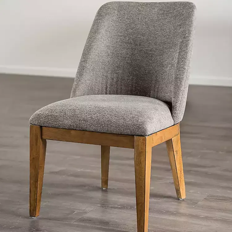 Kirklands Home Dining Chairs|Upholstered Cassie Dining Chairs, Set of 2 Gray