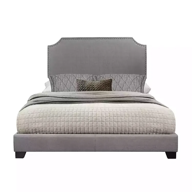 Kirklands Home Beds & Headboards|Upholstered Channing King Bed Gray