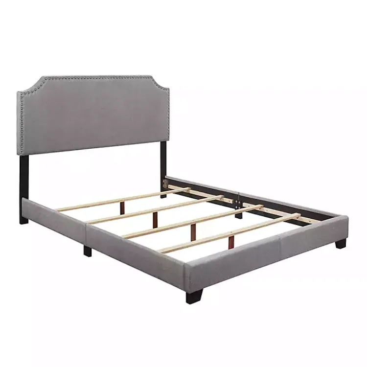Kirklands Home Beds & Headboards|Upholstered Channing King Bed Gray