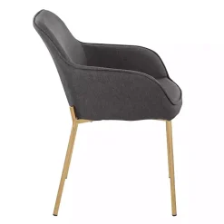 Kirklands Home Dining Chairs|Upholstered Daniella Dining Chairs, Set of 2 Gray