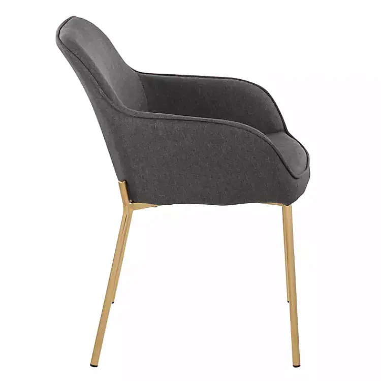 Kirklands Home Dining Chairs|Upholstered Daniella Dining Chairs, Set of 2 Gray