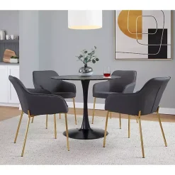 Kirklands Home Dining Chairs|Upholstered Daniella Dining Chairs, Set of 2 Gray