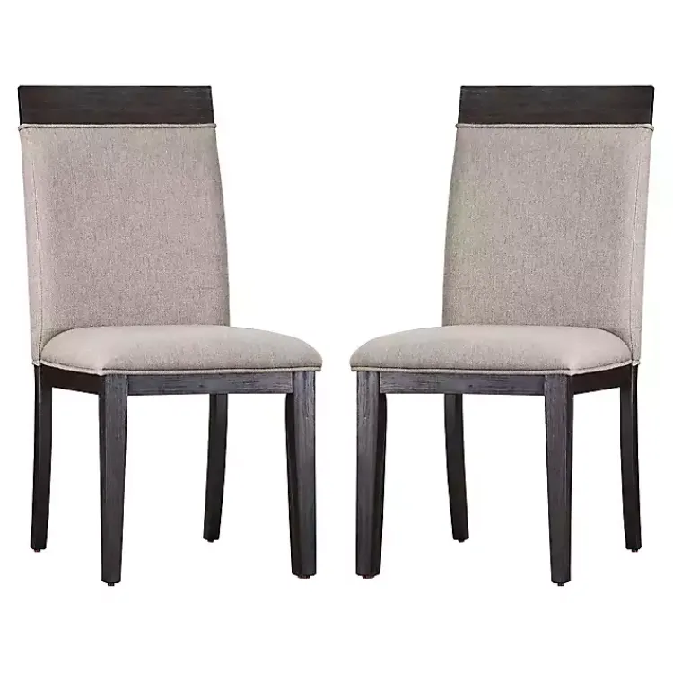 Kirklands Home Dining Chairs|Upholstered Erin Dining Chairs, Set of 2 Gray