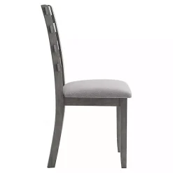 Kirklands Home Dining Chairs|Upholstered Lucas Dining Chairs, Set of 2 Gray