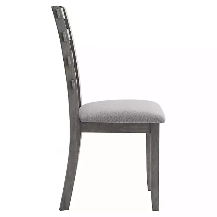 Kirklands Home Dining Chairs|Upholstered Lucas Dining Chairs, Set of 2 Gray