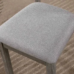 Kirklands Home Dining Chairs|Upholstered Lucas Dining Chairs, Set of 2 Gray