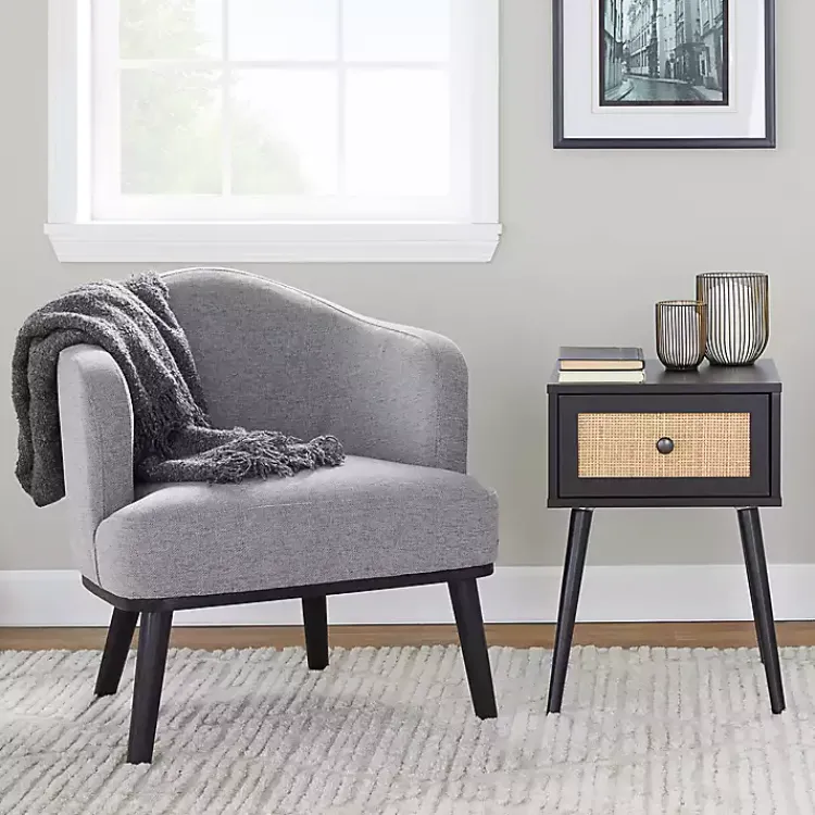 Kirklands Home Accent Chairs|Upholstered Midcentury Modern Accent Chair Gray