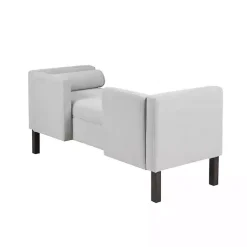 Kirklands Home Benches & Ottomans|Upholstered Modern Split Back Bench Gray