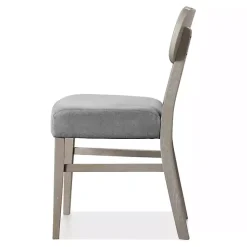 Kirklands Home Dining Chairs|Upholstered Porter Dining Chairs, Set of 2 Gray