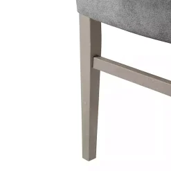 Kirklands Home Dining Chairs|Upholstered Porter Dining Chairs, Set of 2 Gray