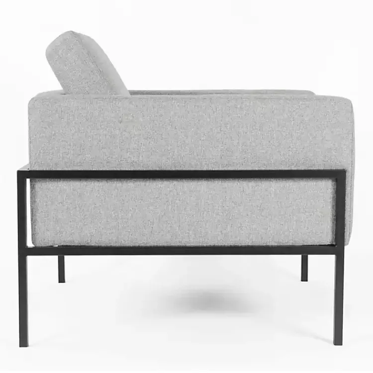 Kirklands Home Accent Chairs|Upholstered Square Accent Chair Gray
