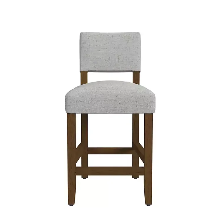 Kirklands Home Bar Stools & Counter Height Stools|Upholstered Wood Counter Stool Gray