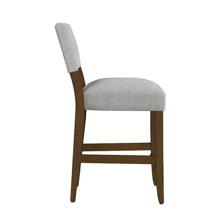 Kirklands Home Bar Stools & Counter Height Stools|Upholstered Wood Counter Stool Gray