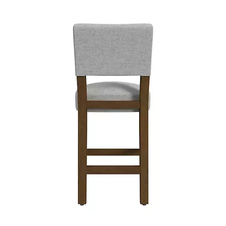 Kirklands Home Bar Stools & Counter Height Stools|Upholstered Wood Counter Stool Gray