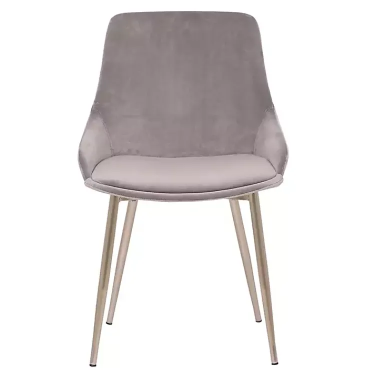 Kirklands Home Dining Chairs|Velvet Heidi Dining Chair Gray