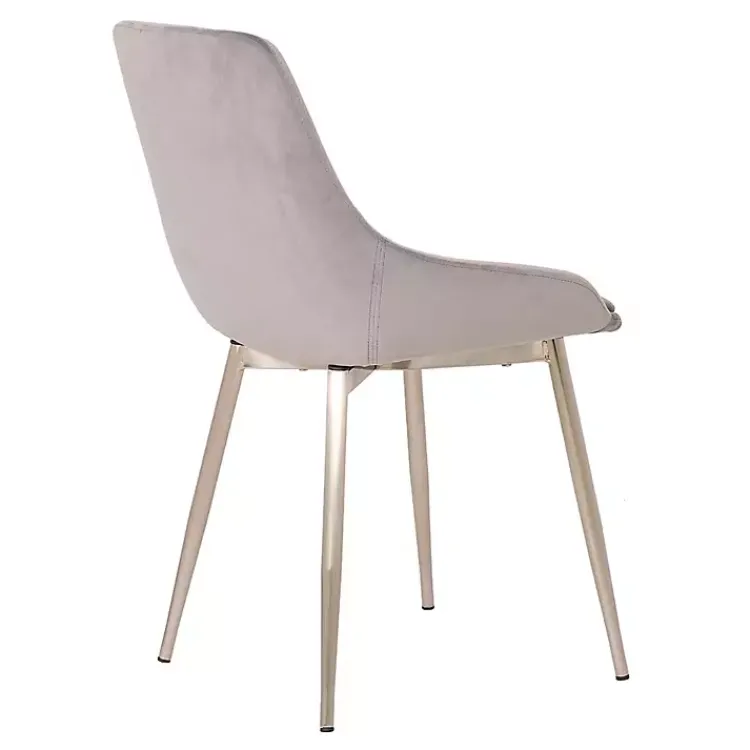 Kirklands Home Dining Chairs|Velvet Heidi Dining Chair Gray