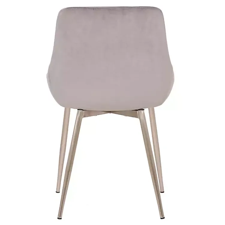 Kirklands Home Dining Chairs|Velvet Heidi Dining Chair Gray