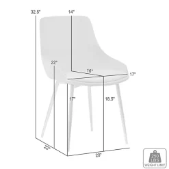 Kirklands Home Dining Chairs|Velvet Heidi Dining Chair Gray