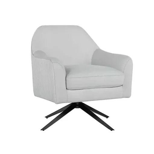 Kirklands Home Accent Chairs|Velvet Swivel Accent Chair Gray