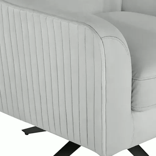 Kirklands Home Accent Chairs|Velvet Swivel Accent Chair Gray