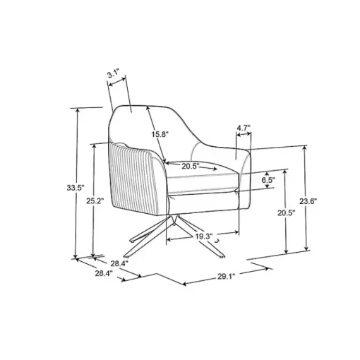 Kirklands Home Accent Chairs|Velvet Swivel Accent Chair Gray
