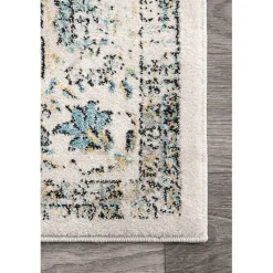 Kirklands Home Area Rugs|Gray Verona Medallion Area Rug, 5x7
