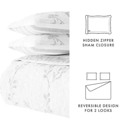 Kirklands Home Quilts|Gray Vines Reversible 2-pc. Twin Quilt Set