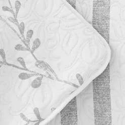 Kirklands Home Quilts|Gray Vines Reversible 3-pc. King Quilt Set