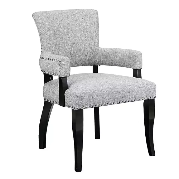 Kirklands Home Dining Chairs|Warms Nailhead Trim Dining Chair Gray