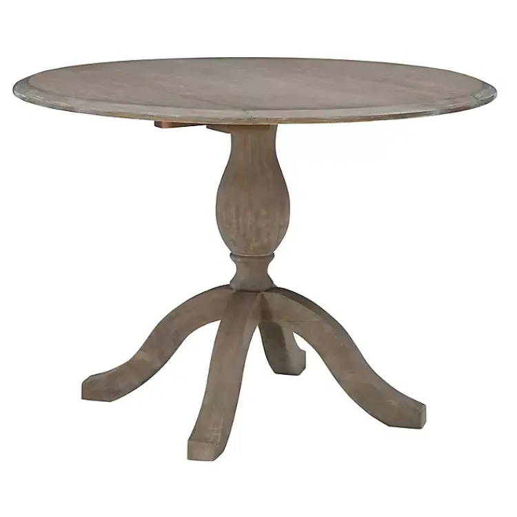 Kirklands Home Dining Tables|Gray Wash Drop Leaf Dining Table