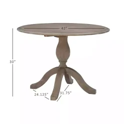 Kirklands Home Dining Tables|Gray Wash Drop Leaf Dining Table