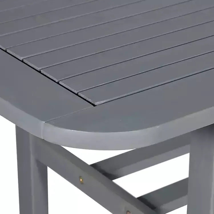 Kirklands Home Outdoor Dining|Wash Extendable Outdoor Dining Table Gray