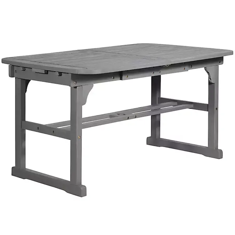 Kirklands Home Outdoor Dining|Wash Extendable Outdoor Dining Table Gray