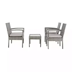 Kirklands Home Outdoor Sets|Wicker Frame 4-pc. Outdoor Living Set Gray