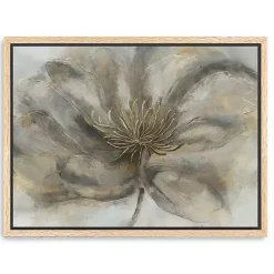 Kirklands Home Canvas Art|Wildflower Framed Canvas Art Print Gray