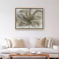 Kirklands Home Canvas Art|Wildflower Framed Canvas Art Print Gray