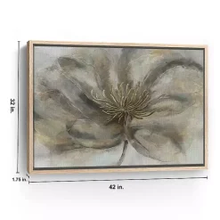 Kirklands Home Canvas Art|Wildflower Framed Canvas Art Print Gray
