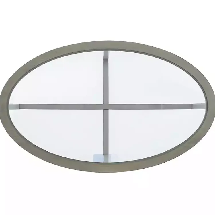 Kirklands Home Coffee Tables|Wood & Glass Top 3-pc. Table Set Gray