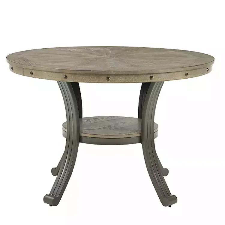 Kirklands Home Dining Sets|Wood and Upholstered Chairs 5-pc. Dining Set Gray