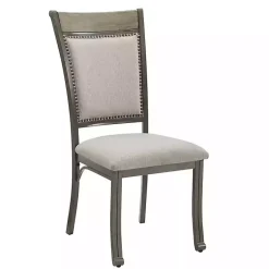 Kirklands Home Dining Sets|Wood and Upholstered Chairs 5-pc. Dining Set Gray