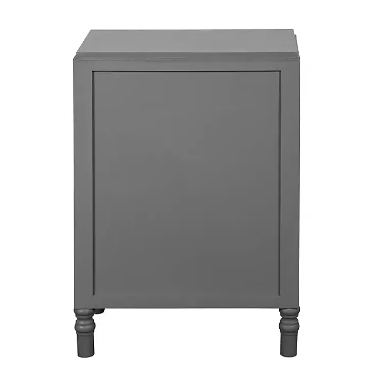 Kirklands Home Nightstands|Wood 3-Drawer Layla Nightstand Gray