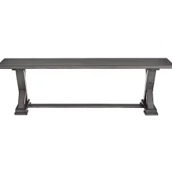 Kirklands Home Dining Chairs|Wood Harbor Dining Bench Gray