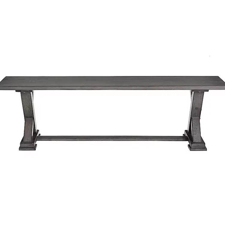 Kirklands Home Dining Chairs|Wood Harbor Dining Bench Gray