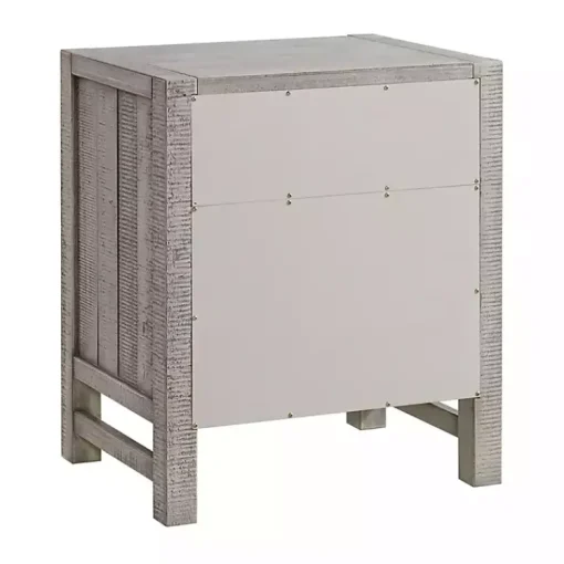 Kirklands Home Nightstands|Wood Open Shelf Nightstand Gray