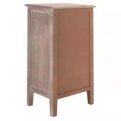 Kirklands Home Accent & End Tables|Wood Side Table with Baskets Gray